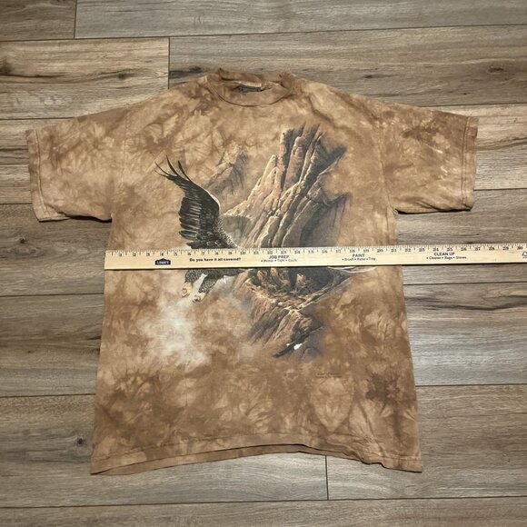 VTG The Mountain Soaring Eagle Graphic T Shirt Adult SZ LARGE Brown 1997 90s - Picture 6 of 10